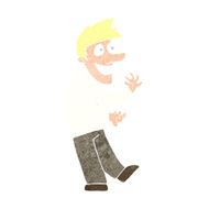 cartoon excited man N127