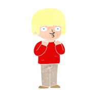 cartoon surprised man N171