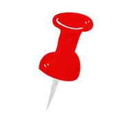 cartoon drawing pin N12