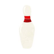 cartoon ten pin bowling skittle N8