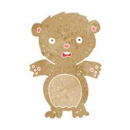 frightened teddy bear cartoon N3