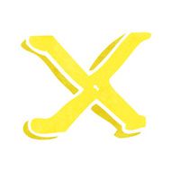 cartoon letter x N22