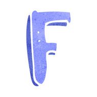 Cartoon Letter F N21