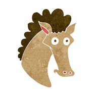 Cartoon Horse Head N18