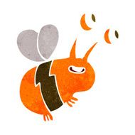 cartoon happy bee N23