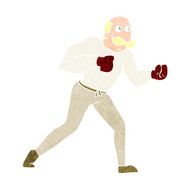 cartoon retro boxer man N12
