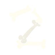 cartoon halloween bone number N111