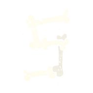 cartoon halloween bone number N115