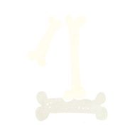 cartoon halloween bone number N116