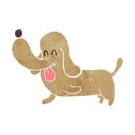 cartoon happy dog N91
