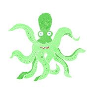 cartoon giant octopus N14