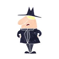 cartoon man in coat and hat N12