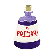 cartoon bottle of poison N10