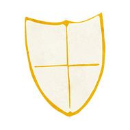 cartoon heraldic shield N21