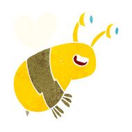 cartoon happy bee N24