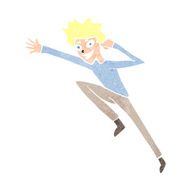 cartoon jumping man N11