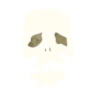 Cartoon Skull N104