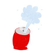 cartoon fizzing soda can N40