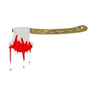 cartoon bloody axe N28