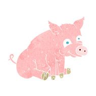 cartoon happy pig N8