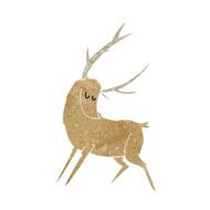 cartoon stag N31