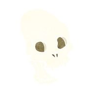 cartoon spooky vampire skull N11