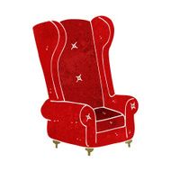 cartoon old armchair N8
