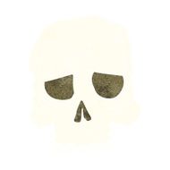 cartoon spooky skull N201