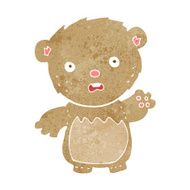 cartoon worried teddy bear N3