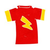 cartoon t shirt with lightning bolt N12