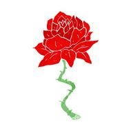 cartoon tattoo rose N3