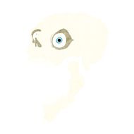 cartoon scary skull N34