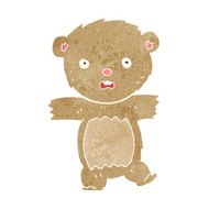 cartoon shocked teddy bear N3