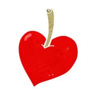 cartoon love heart apple N3