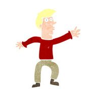 cartoon reaching man N11
