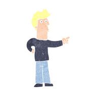 cartoon curious man pointing N11