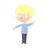 cartoon boy with idea N98