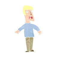 cartoon terrified man N332