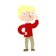 cartoon boy with question N26