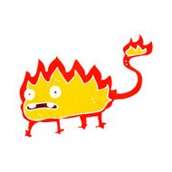 cartoon little fire demon N26