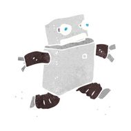 cartoon running robot N10