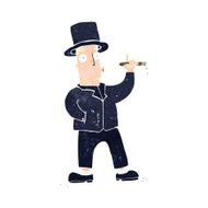 cartoon smoking gentleman N10