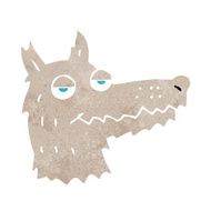 Cartoon Wolf Head N30