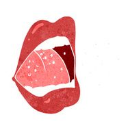 cartoon sneezing mouth N9