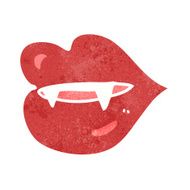 Cartoon Vampire Fangs N19