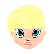 cartoon sulking woman N11