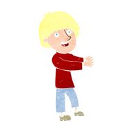 cartoon happy man showing N11