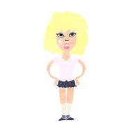 cartoon woman been in fight N11