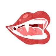 cartoon vampire mouth N34