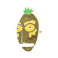 cartoon tribal mask N10